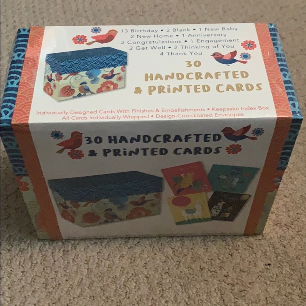 30 handcrafted cards & envelopes